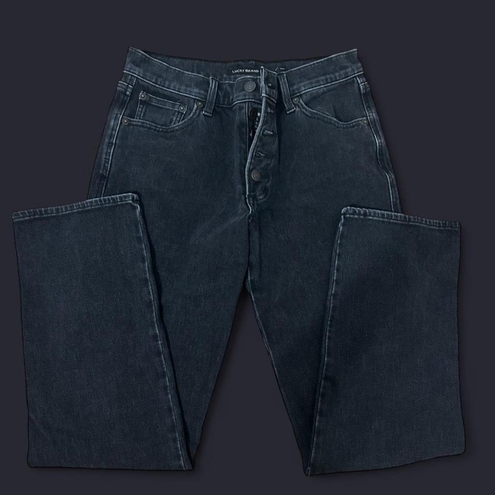 Lucky Brand Chrome Black Straight Leg Jeans